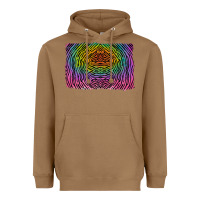 Toasted Coconut colorful zebra background Heavyweight Hoodie - RanaPortraitStore