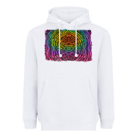 White colorful zebra background Heavyweight Hoodie - RanaPortraitStore