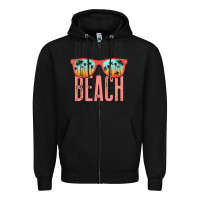 Black daytona beach shirt florida summer vacation surfing daytona sweatshirt Zipper Hoodie - linhVisuals
