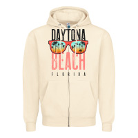 Sandshell daytona beach shirt florida summer vacation surfing daytona sweatshirt Zipper Hoodie - linhVisuals