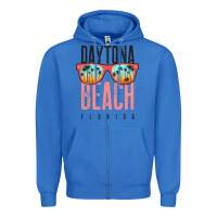 True Royal daytona beach shirt florida summer vacation surfing daytona sweatshirt Zipper Hoodie - linhVisuals
