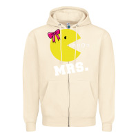 Sandshell Mrs Pacman Zipper Hoodie - linhVisuals