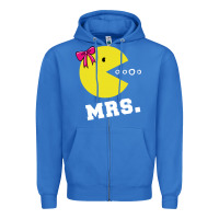 True Royal Mrs Pacman Zipper Hoodie - linhVisuals