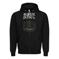 Black rüfus dusol LA Zipper Hoodie - linhVisuals