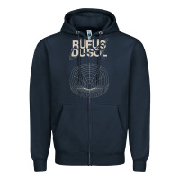 Navy rüfus dusol LA Zipper Hoodie - linhVisuals