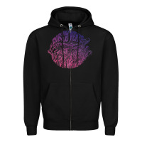 Black dirty heads Zipper Hoodie - linhVisuals
