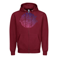 Burgundy dirty heads Zipper Hoodie - linhVisuals