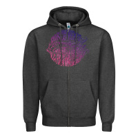 Charcoal Heather dirty heads Zipper Hoodie - linhVisuals