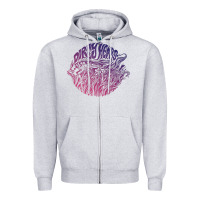 Heather Grey dirty heads Zipper Hoodie - linhVisuals