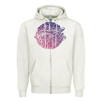 Oatmeal Heather dirty heads Zipper Hoodie - linhVisuals