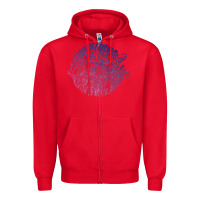 Red dirty heads Zipper Hoodie - linhVisuals