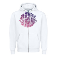 White dirty heads Zipper Hoodie - linhVisuals