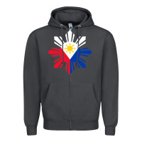Smoke philippine flag hoodie pinoy flag filipino shirt pinoy sun Zipper Hoodie - linhVisuals