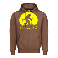 Chestnut bassquatch bigfoot Zipper Hoodie - linhVisuals
