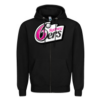 Black sydney sixers Zipper Hoodie - linhVisuals
