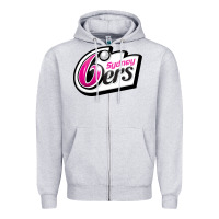 Heather Grey sydney sixers Zipper Hoodie - linhVisuals