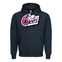 Navy sydney sixers Zipper Hoodie - linhVisuals