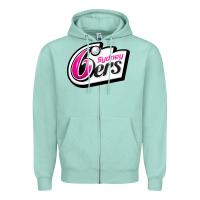 Seafoam sydney sixers Zipper Hoodie - linhVisuals
