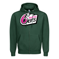 Sports Green sydney sixers Zipper Hoodie - linhVisuals