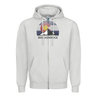 Dove Grey breckenridge colorado x co flag mountain peak raglan baseball tee Zipper Hoodie - linhVisuals