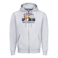Heather Grey breckenridge colorado x co flag mountain peak raglan baseball tee Zipper Hoodie - linhVisuals