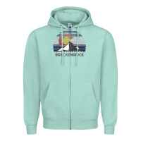 Seafoam breckenridge colorado x co flag mountain peak raglan baseball tee Zipper Hoodie - linhVisuals