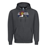Smoke breckenridge colorado x co flag mountain peak raglan baseball tee Zipper Hoodie - linhVisuals