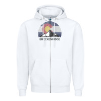 White breckenridge colorado x co flag mountain peak raglan baseball tee Zipper Hoodie - linhVisuals