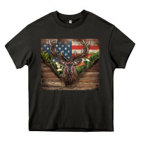 Usa Deer Hunting Heavy Core Tee | Teevron