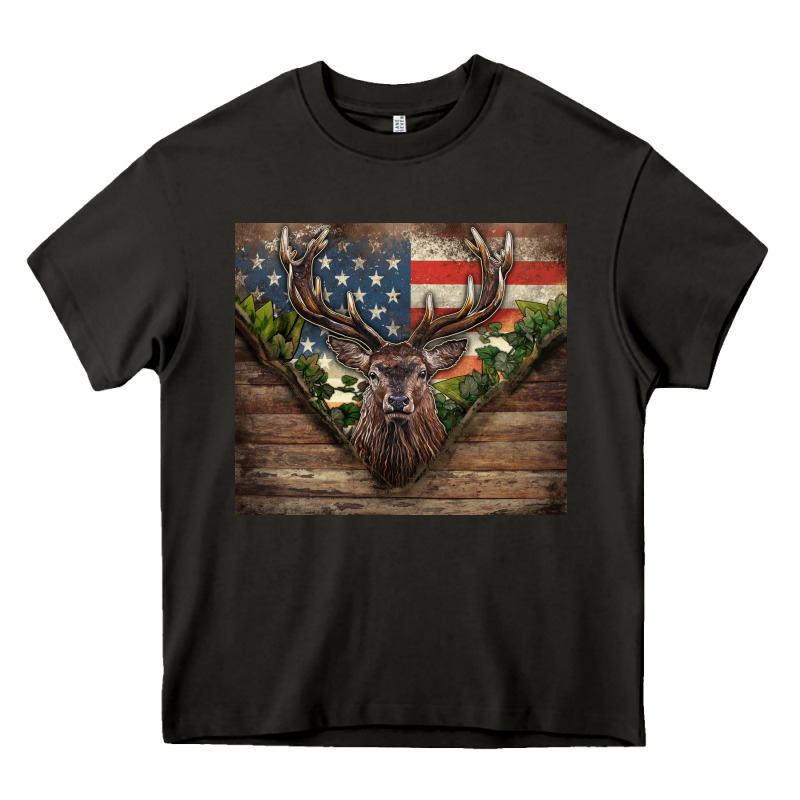 Usa Deer Hunting Heavy Core Tee by CowGirlArtShop | Teevron