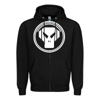 Black metalheadz Zipper Hoodie - linhVisuals