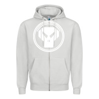 Dove Grey metalheadz Zipper Hoodie - linhVisuals