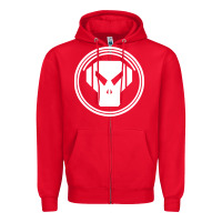 Red metalheadz Zipper Hoodie - linhVisuals
