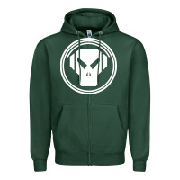 Sports Green metalheadz Zipper Hoodie - linhVisuals