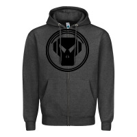 Charcoal Heather metalheadz Zipper Hoodie - linhVisuals