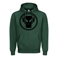 Sports Green metalheadz Zipper Hoodie - linhVisuals