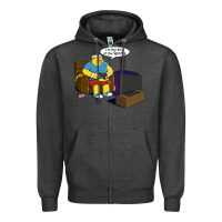 Charcoal Heather the king of the sports Zipper Hoodie - linhVisuals