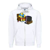 White the king of the sports Zipper Hoodie - linhVisuals