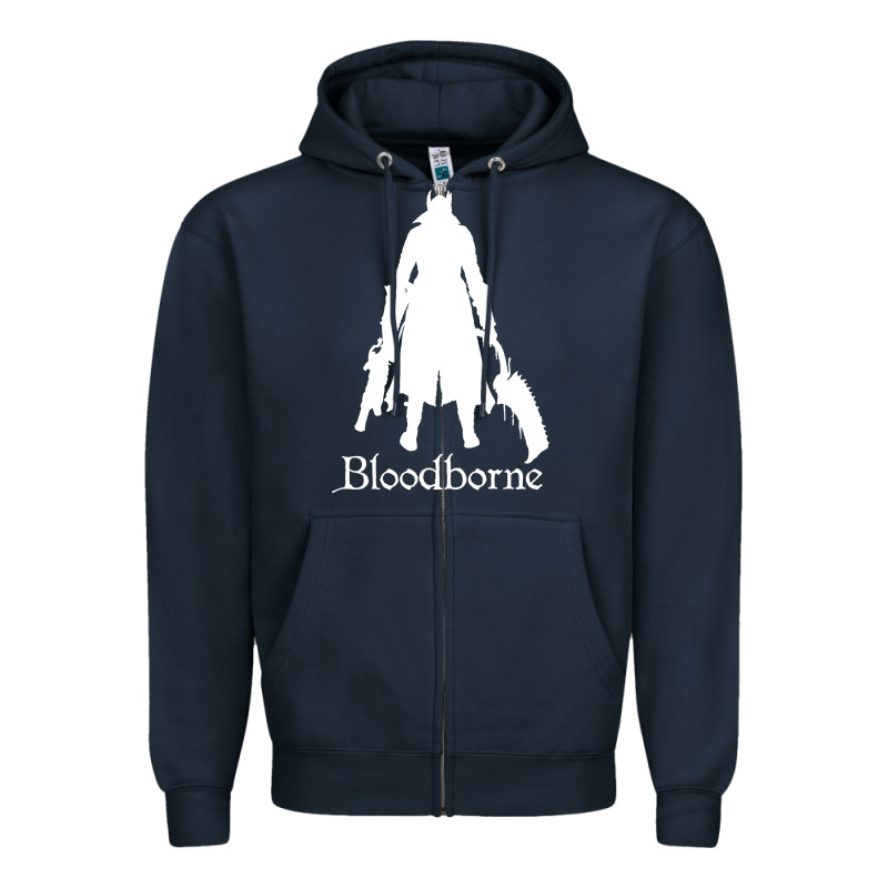 Bloodborne Zipped Zipper Hoodie by linhVisuals | Teevron