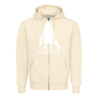 Sandshell bloodborne zipped Zipper Hoodie - linhVisuals