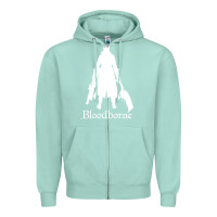 Seafoam bloodborne zipped Zipper Hoodie - linhVisuals