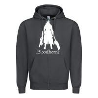 Smoke bloodborne zipped Zipper Hoodie - linhVisuals