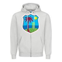 Dove Grey west indies cricket Zipper Hoodie - linhVisuals