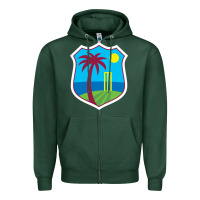 Sports Green west indies cricket Zipper Hoodie - linhVisuals