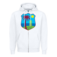 White west indies cricket Zipper Hoodie - linhVisuals