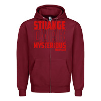 Burgundy mrballen merch mr ballen Zipper Hoodie - linhVisuals