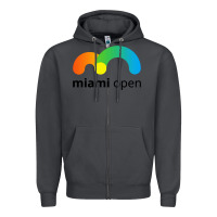 Smoke miami open Zipper Hoodie - linhVisuals