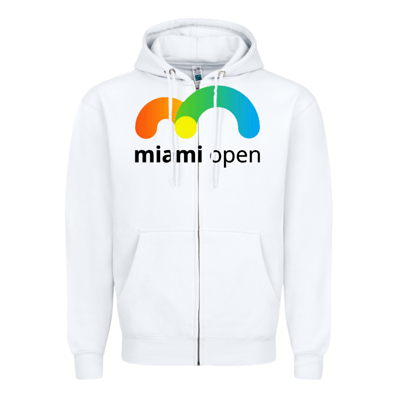 Miami Open Zipper Hoodie by linhVisuals | Teevron