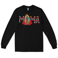 Black Mama Our Lady Long Sleeve Tee - CowhideDigitalArt