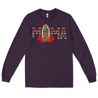 Plum Mama Our Lady Long Sleeve Tee - CowhideDigitalArt